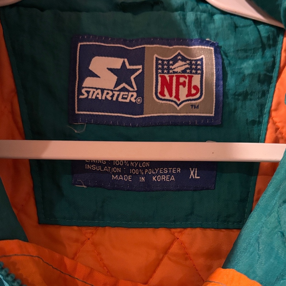 Vintage STARTER Miami Dolphins NFL Jacket - Picture 2 of 4